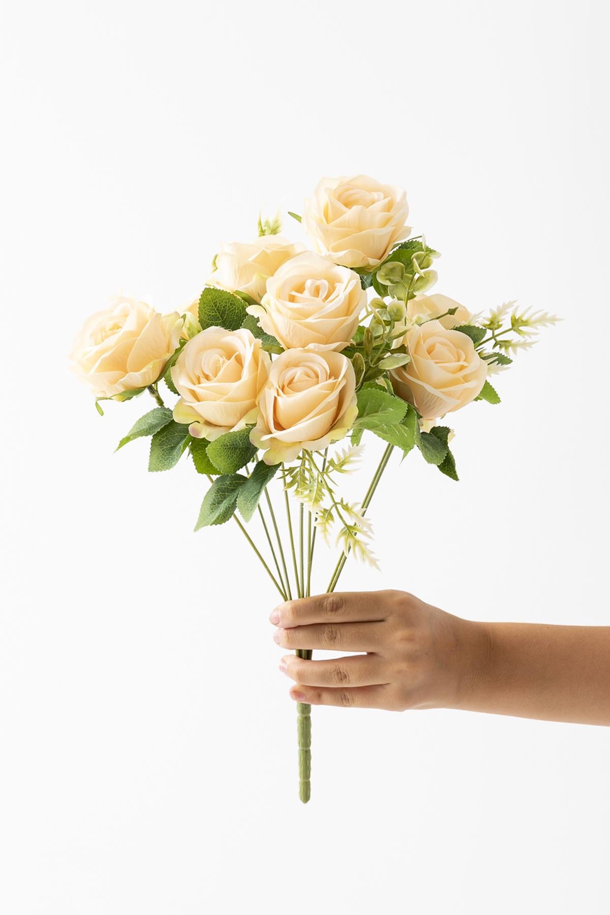 Yapay Gül Demeti 9 Dallı Somon