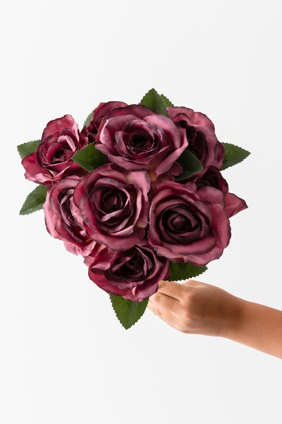 Yapay Gül Demeti Gül Kurusu 9 Dallı