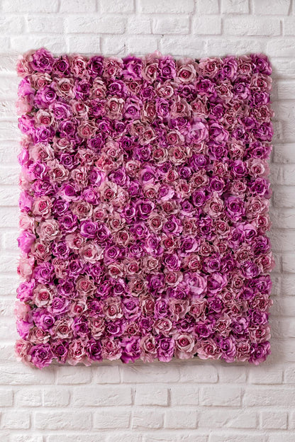 Yapay Gül Duvarı 100x100