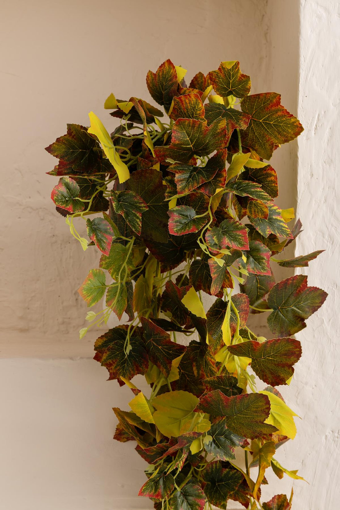 Yapay Hedera Sarmaşık 100 Cm 9 Dal Turuncu