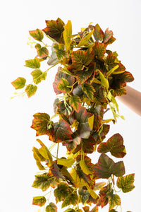 Yapay Hedera Sarmaşık 100 Cm 9 Dal Turuncu