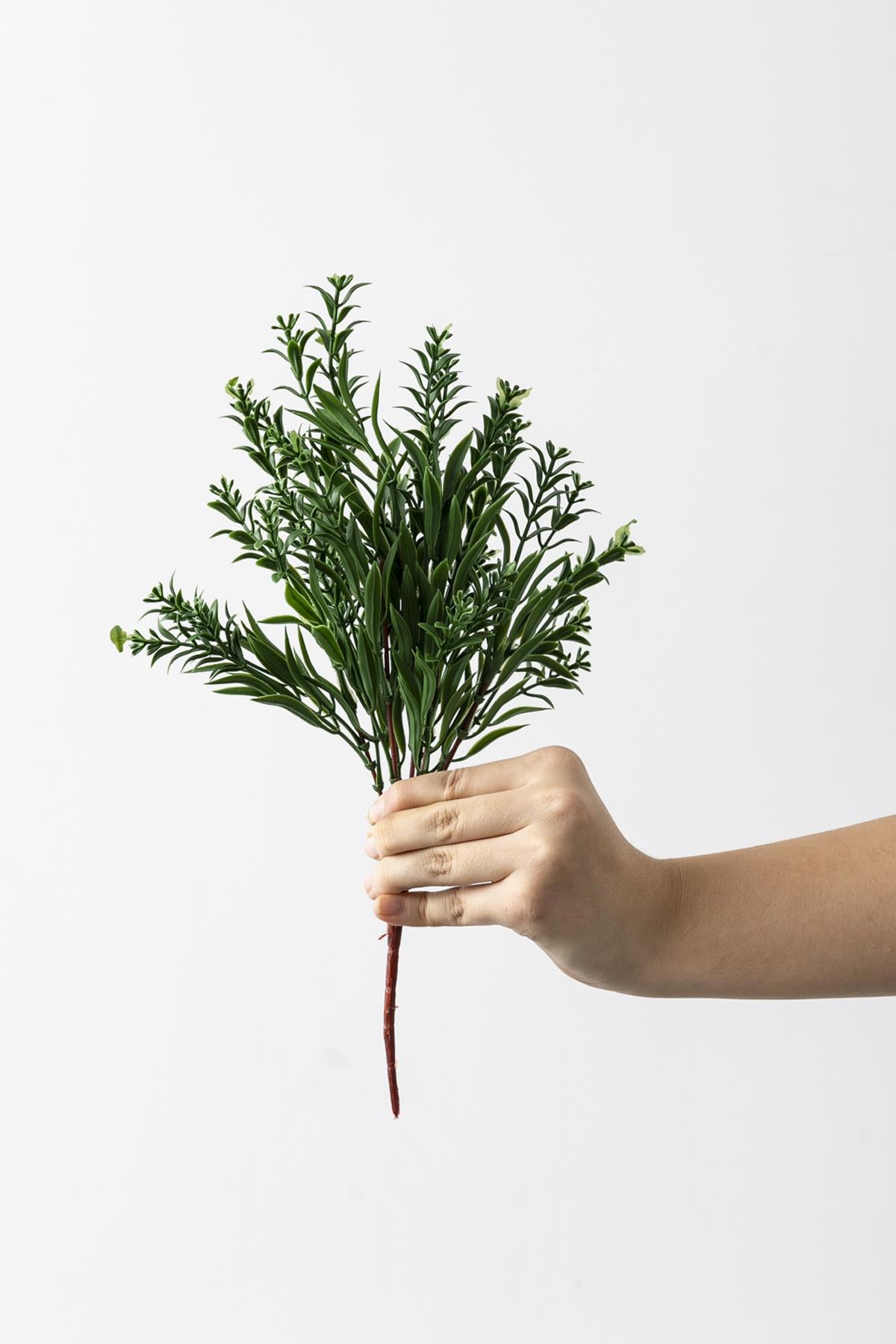 Yapay Ihlamur Demeti Koyu Yeşil 35 Cm 5 Dal(Uv)