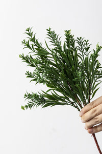 Yapay Ihlamur Demeti Koyu Yeşil 35 Cm 5 Dal(Uv)