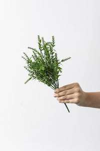 Yapay Ihlamur Demeti Yeşil 35 Cm 5 Dal(Uv)