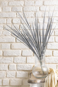Yapay İnce Saz Demeti Gri 50 Cm 7 Dal(Uv)