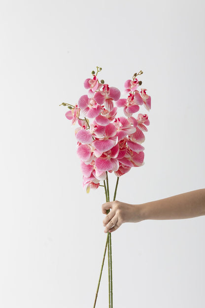 Yapay Islak Orkide Çiçeği Açık Pembe Tek Dal
