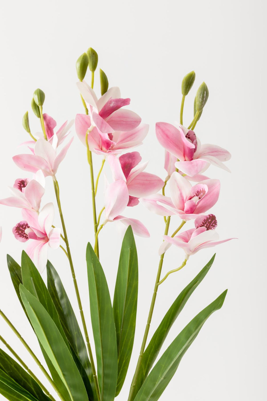 Yapay Islak Orkide Çiçeği Pembe 5 Dal