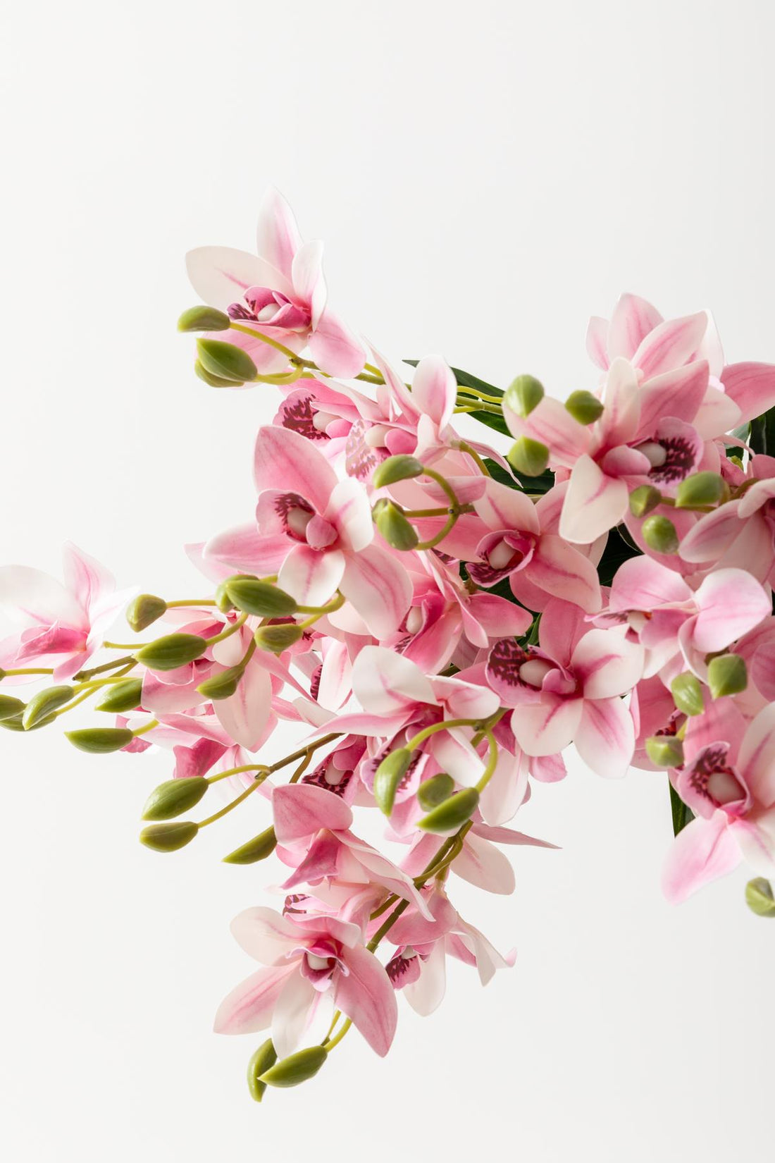 Yapay Islak Orkide Çiçeği Pembe 5 Dal