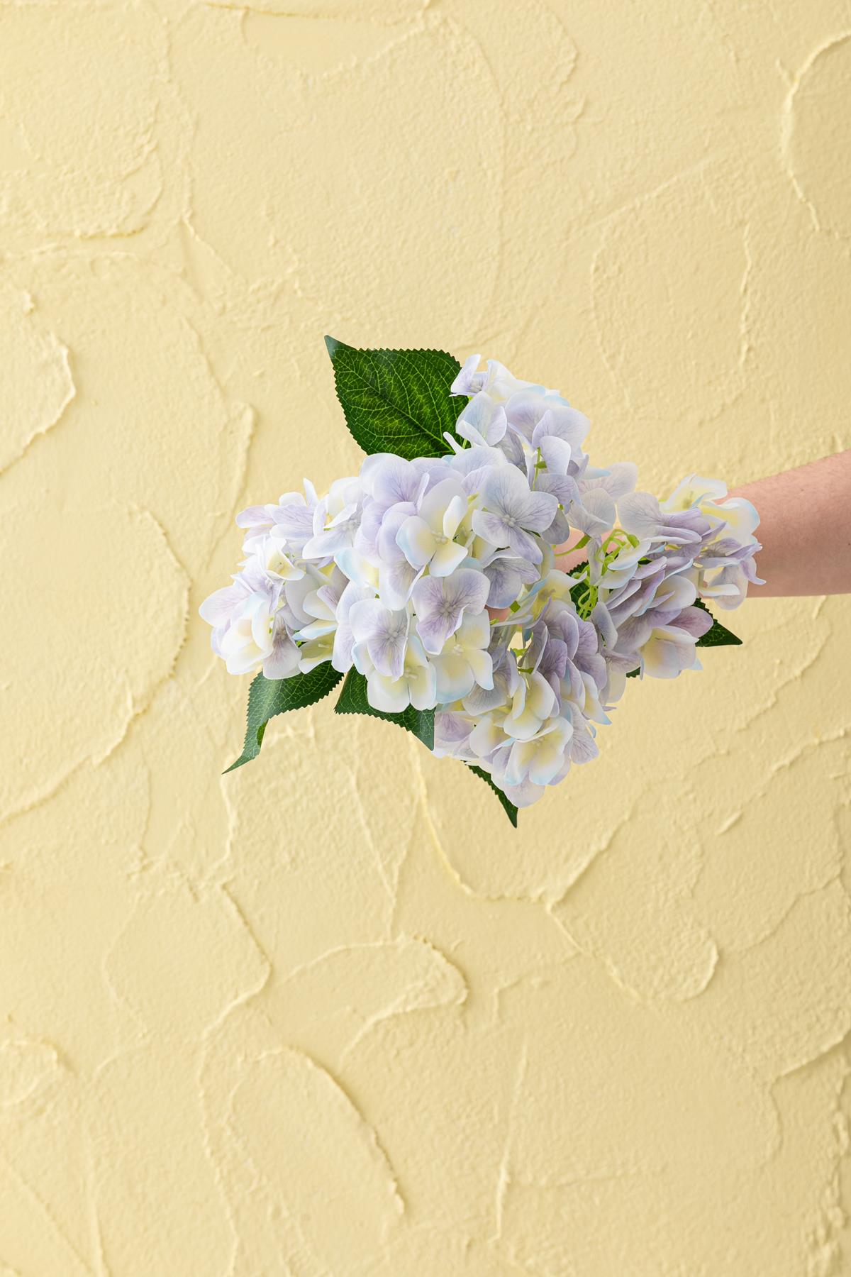 Yapay Islak Ortanca Çiçeği 45 cm 5 Dal