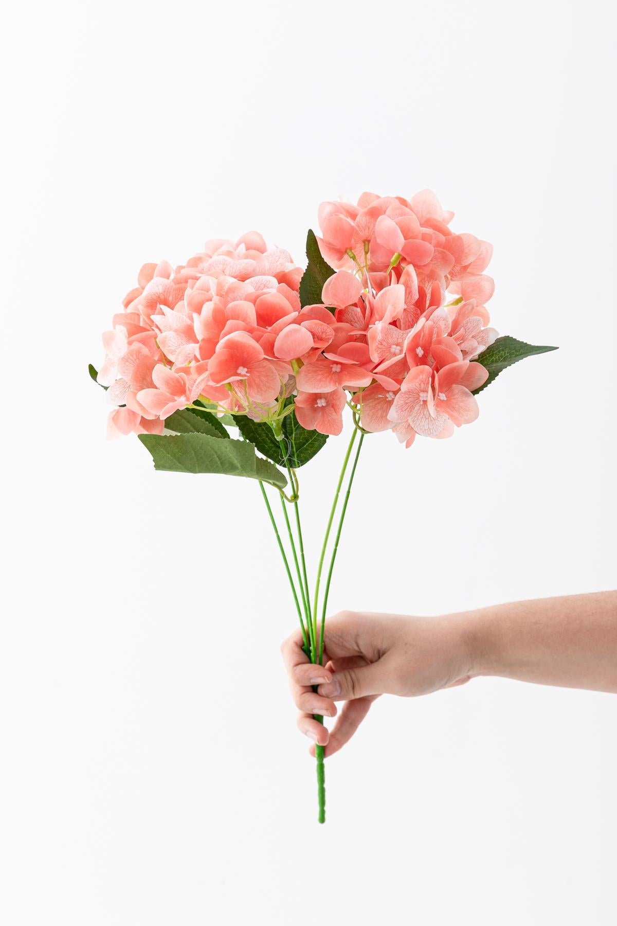 Yapay Islak Ortanca Çiçeği 45 cm 5 Dal