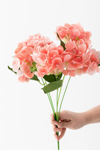 Yapay Islak Ortanca Çiçeği 45 cm 5 Dal