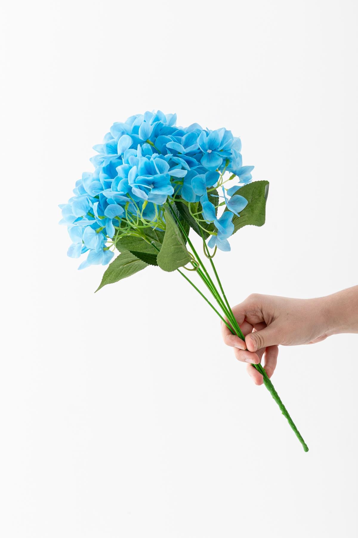 Yapay Islak Ortanca Çiçeği 45 cm 5 Dal
