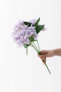 Yapay Islak Ortanca Çiçeği 45 cm 5 Dal