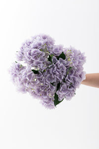 Yapay Islak Ortanca Çiçeği 45 cm 5 Dal