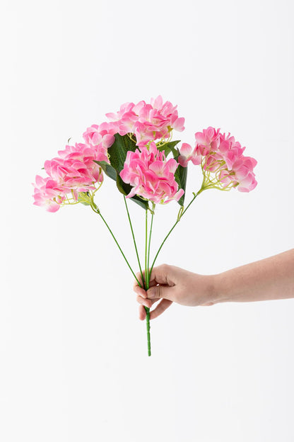 Yapay Islak Ortanca Çiçeği 45 cm 5 Dal
