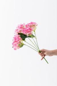 Yapay Islak Ortanca Çiçeği 45 cm 5 Dal