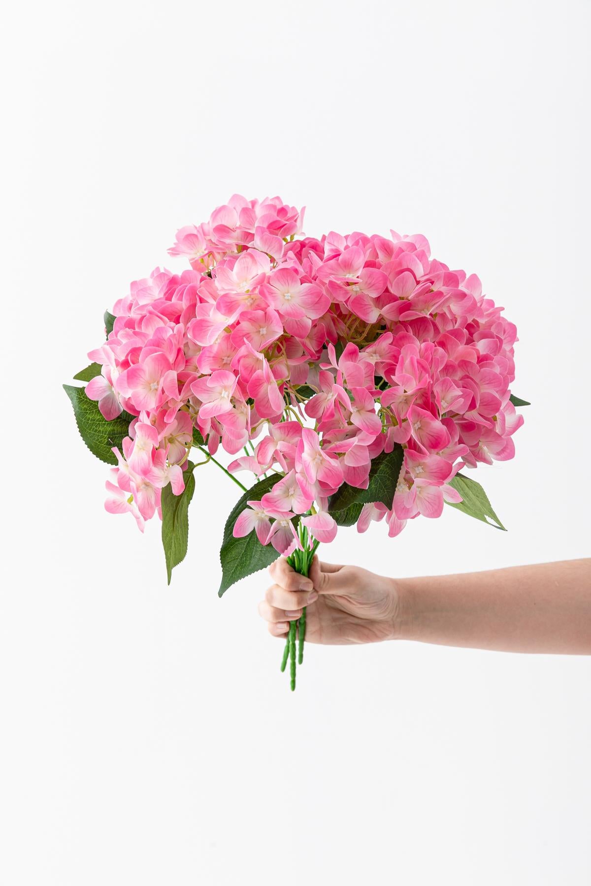 Yapay Islak Ortanca Çiçeği 45 cm 5 Dal