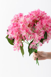 Yapay Islak Ortanca Çiçeği 45 cm 5 Dal