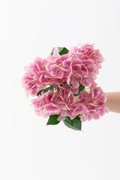 Yapay Islak Ortanca Çiçeği 45 cm 5 Dal