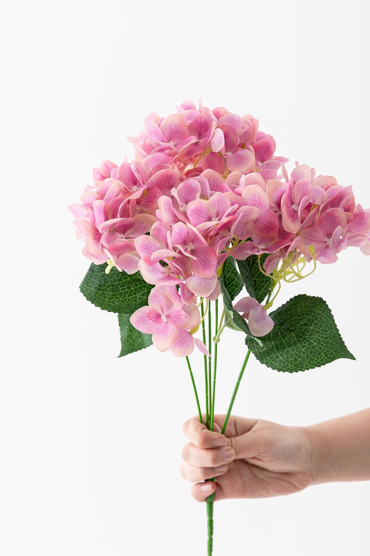 Yapay Islak Ortanca Çiçeği 45 cm 5 Dal