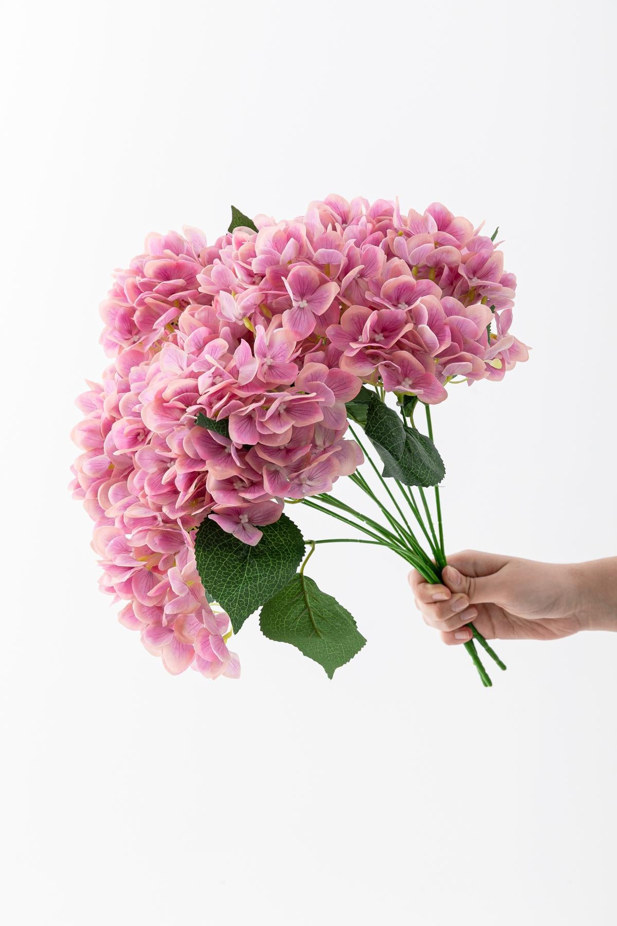 Yapay Islak Ortanca Çiçeği 45 cm 5 Dal