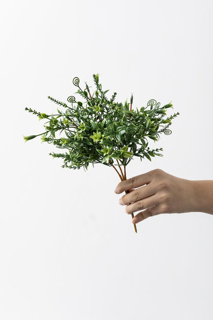 Yapay Kabak Çiçeği Demeti Yeşil 30 Cm 5 Dal