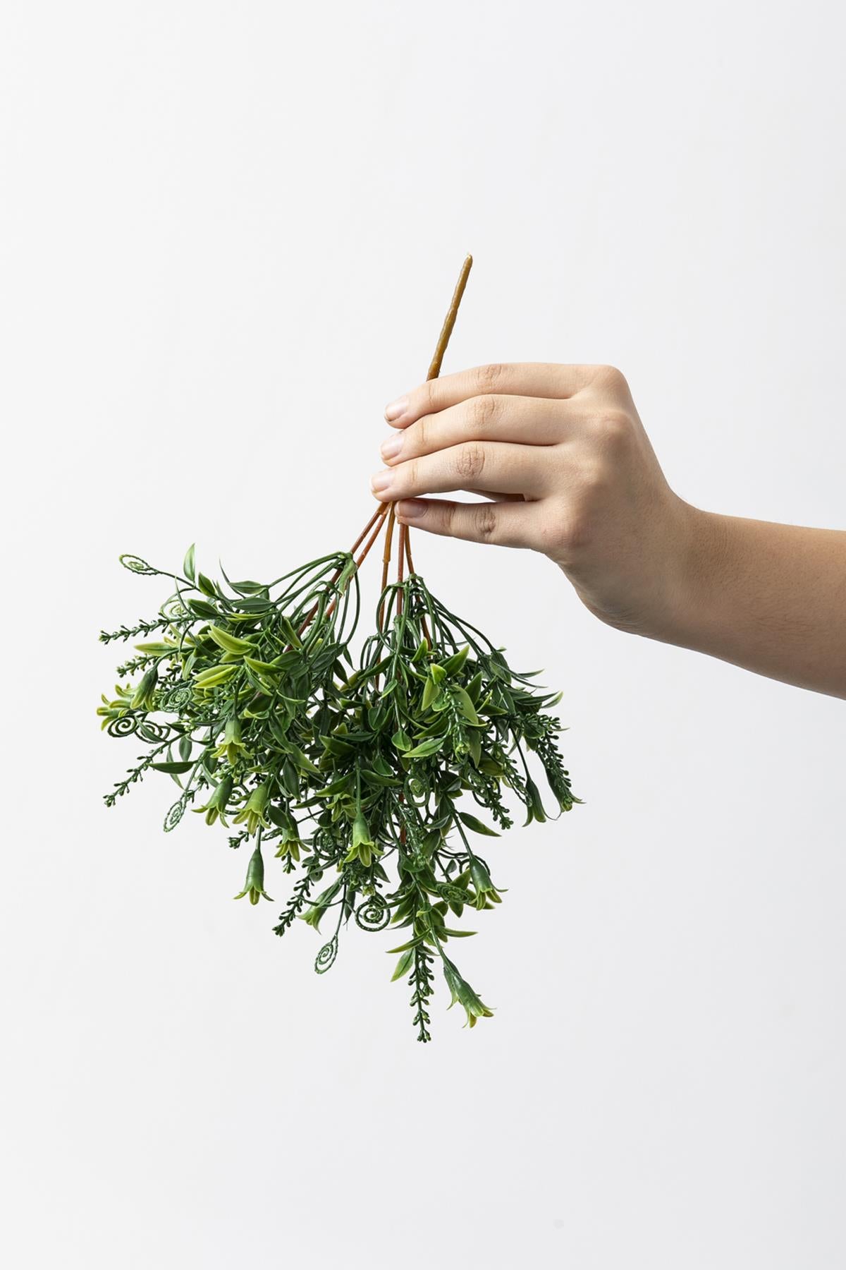 Yapay Kabak Çiçeği Demeti Yeşil 30 Cm 5 Dal