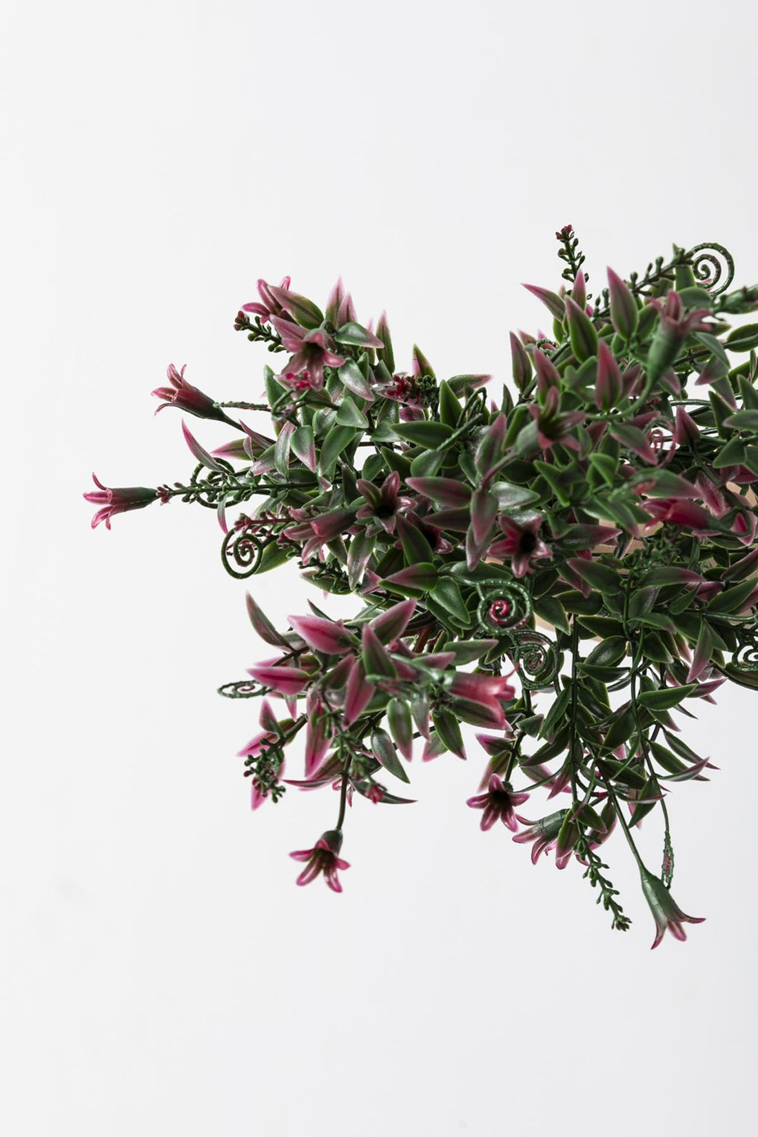 Yapay Kabak Çiçeği Demeti Yeşil Pembe 30 Cm 5 Dal