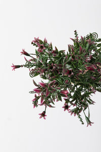 Yapay Kabak Çiçeği Demeti Yeşil Pembe 30 Cm 5 Dal