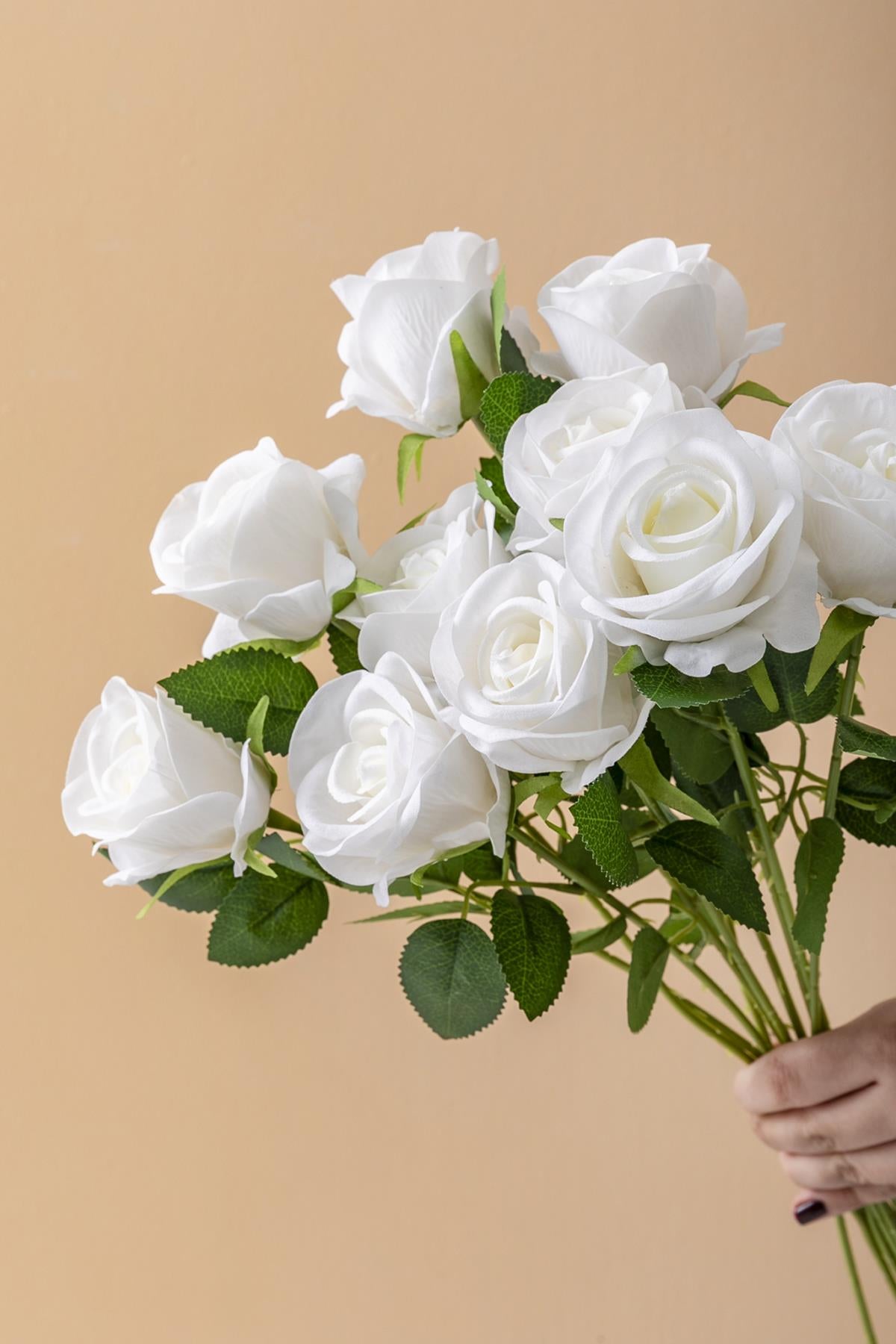 Yapay Kadife Gül Demeti 10'lu