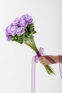 Yapay Kadife Gül Demeti 10'lu