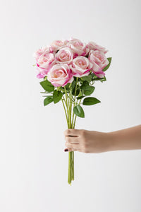 Yapay Kadife Gül Demeti 10'lu