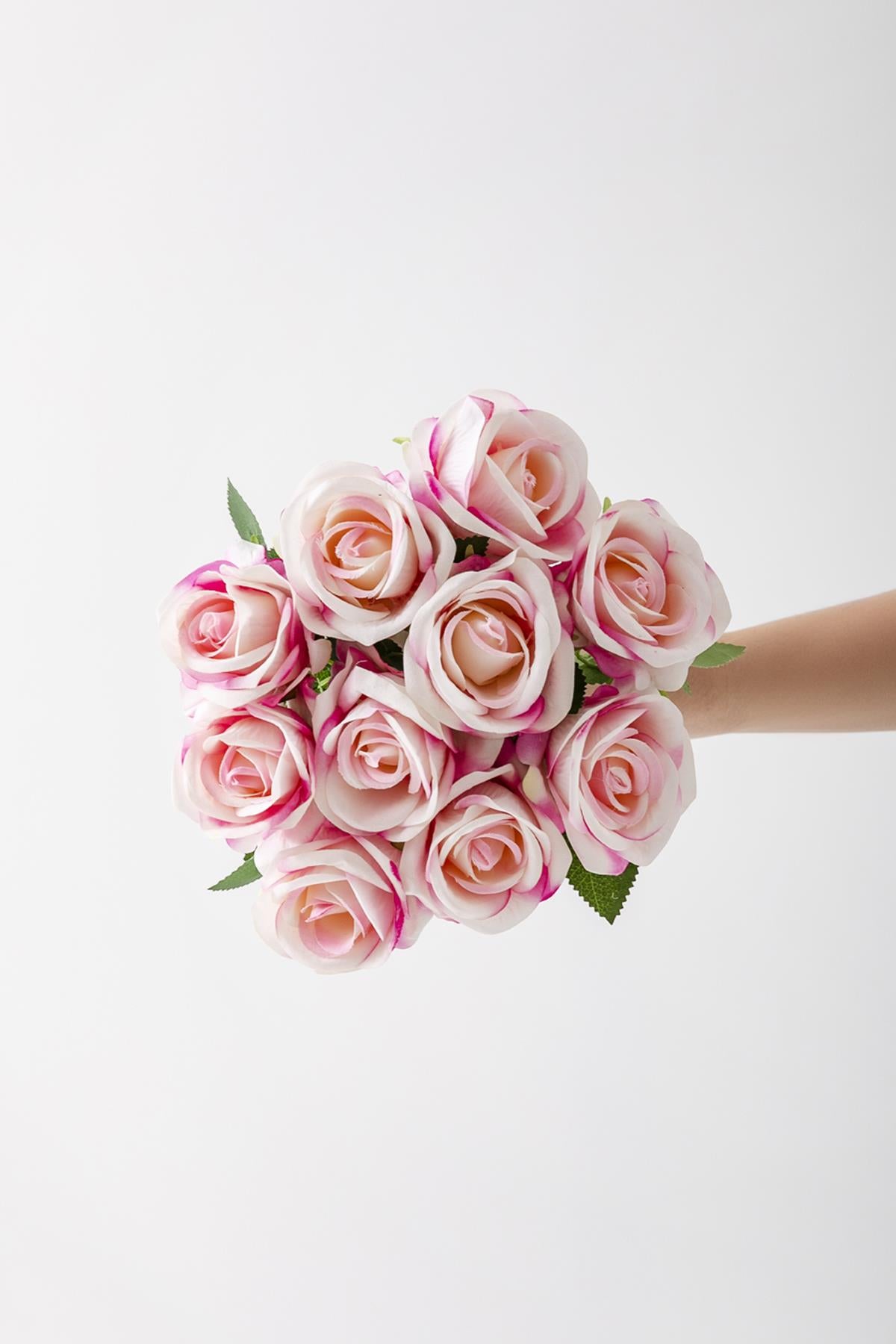 Yapay Kadife Gül Demeti 10&