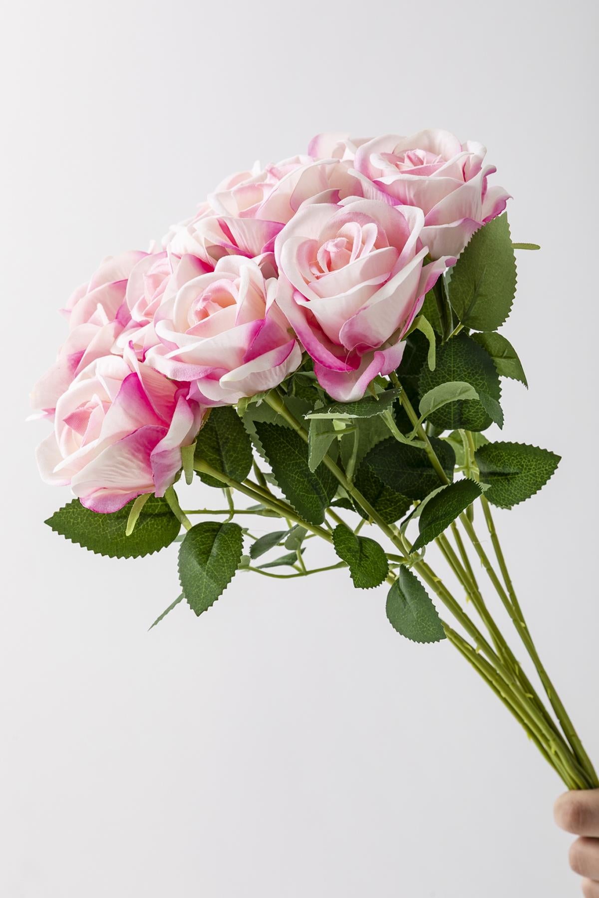 Yapay Kadife Gül Demeti 10&