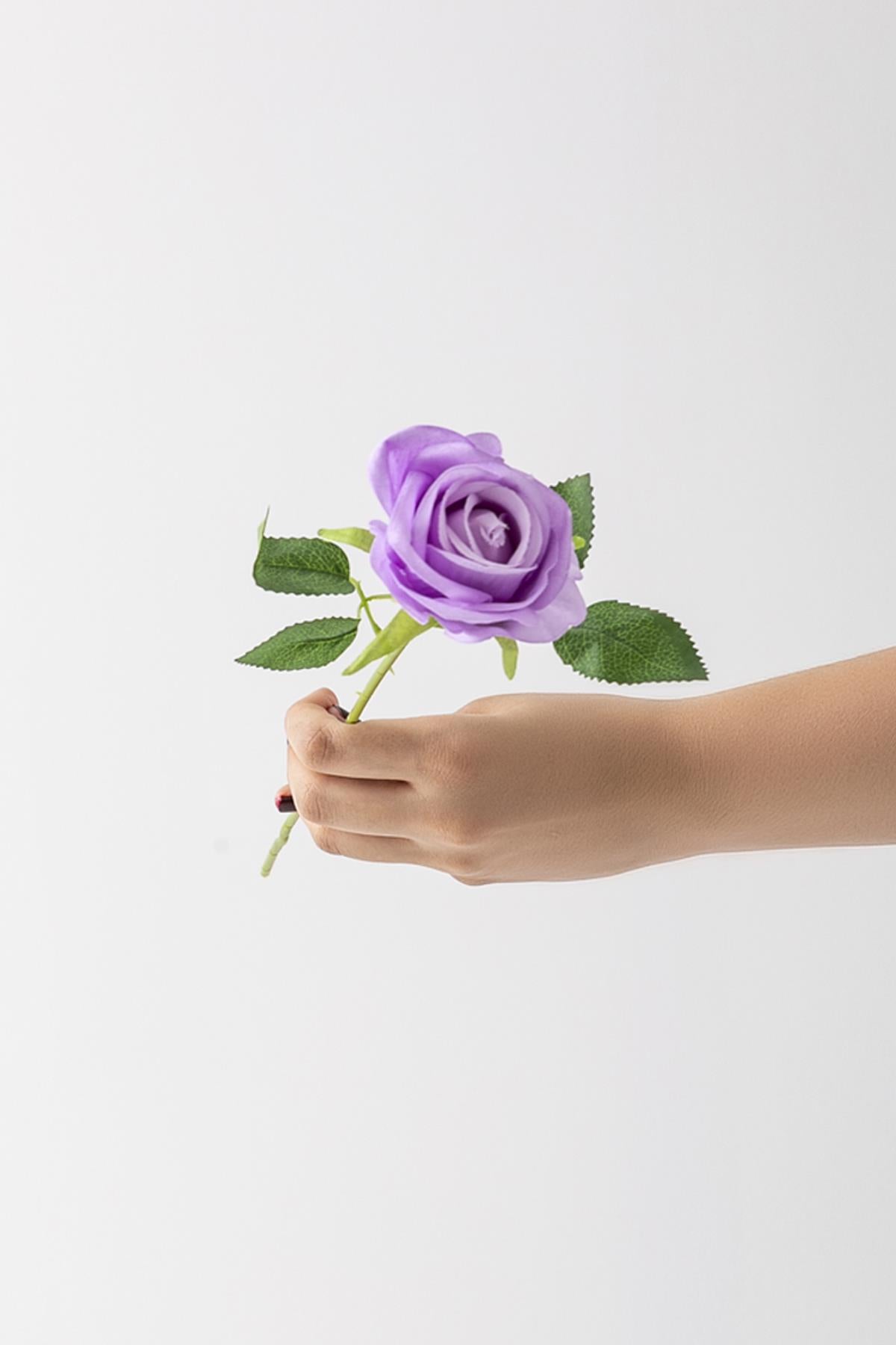 Yapay Kadife Gül Kırmızı 50 Cm