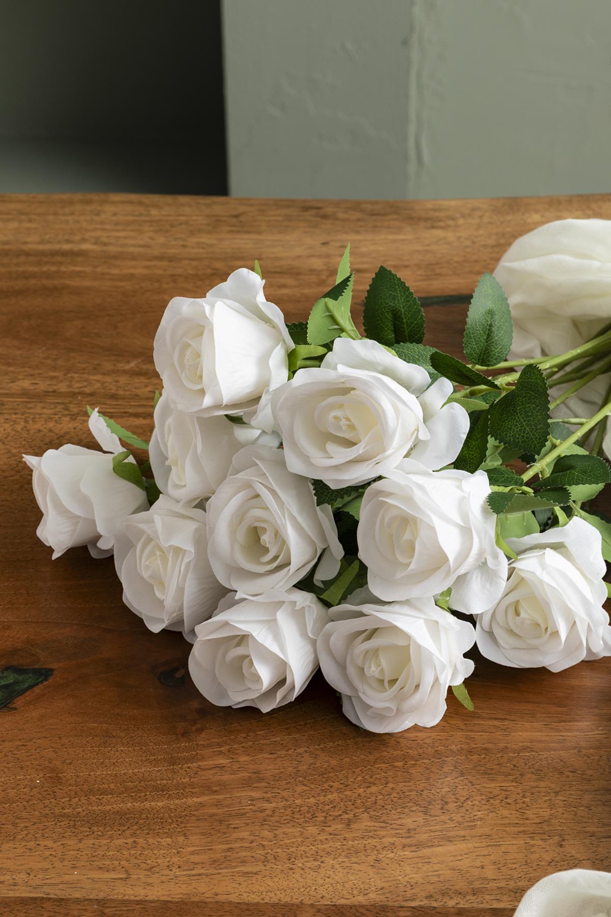 Yapay Kadife Gül Kırmızı 50 Cm