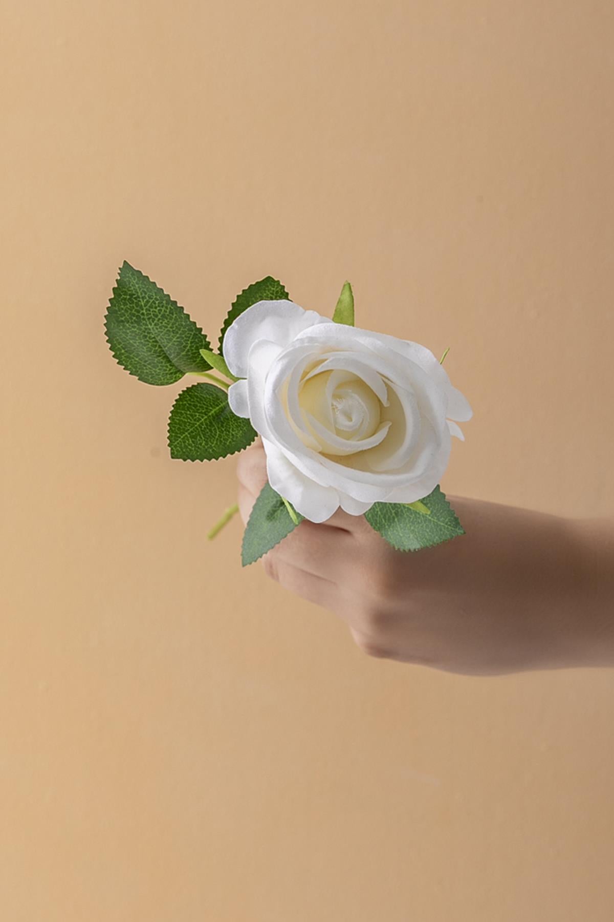 Yapay Kadife Gül Kırmızı 50 Cm