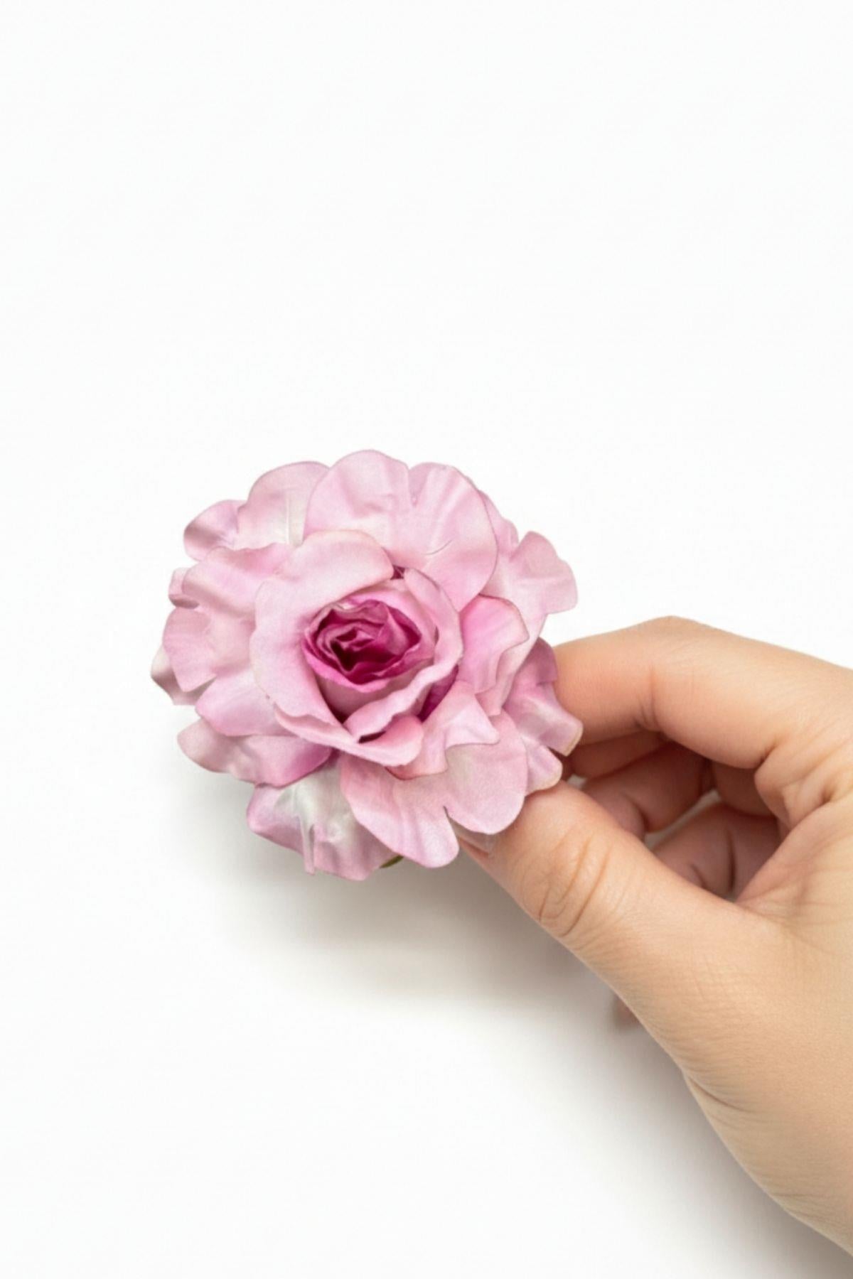 Yapay Kafa Gül Pembe 10 Cm
