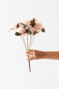 Yapay Kasımpatı Çiçeği Açık Somon 40 cm 7 Dal