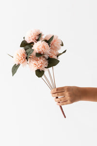 Yapay Kasımpatı Çiçeği Açık Somon 40 cm 7 Dal