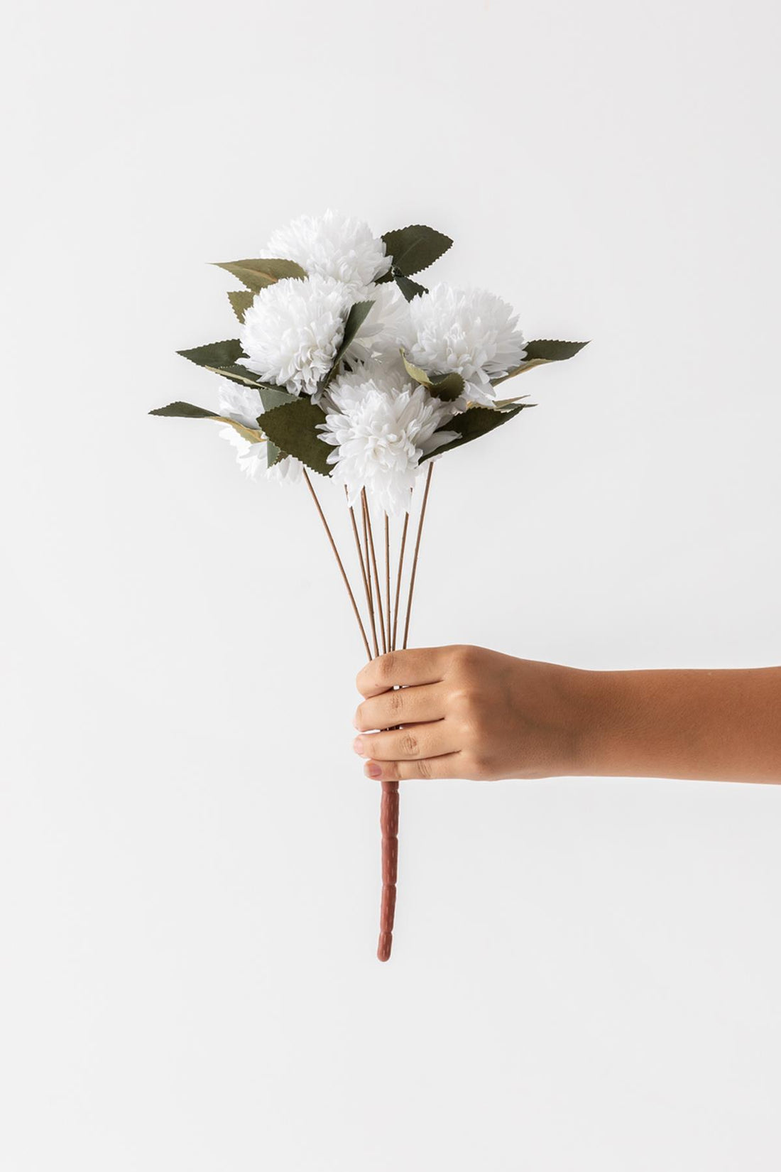 Yapay Kasımpatı Çiçeği Beyaz 40 Cm 5 Dal