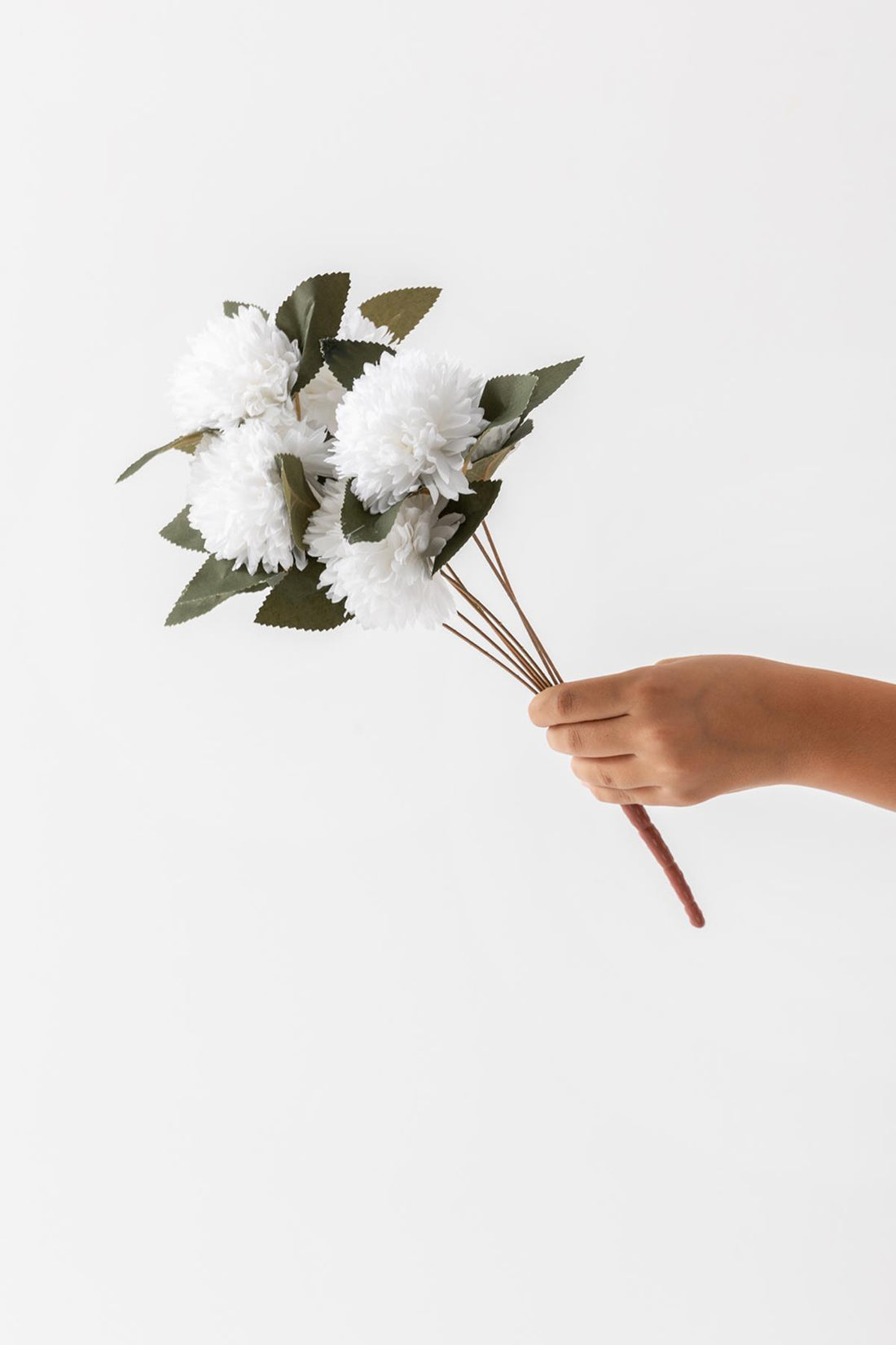 Yapay Kasımpatı Çiçeği Beyaz 40 Cm 5 Dal