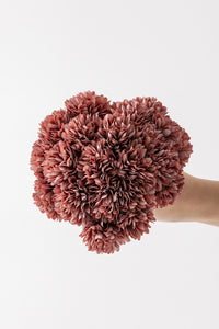 Yapay Kasımpatı Çiçeği Gül Kurusu 25 Cm 7 Dal