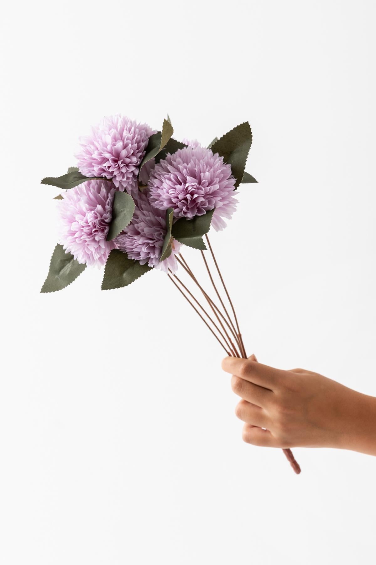 Yapay Kasımpatı Çiçeği Lila 40 Cm 5 Dal