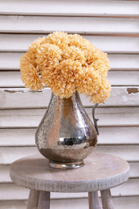 Yapay Kasımpatı Çiçeği Pastel Sarı 25 Cm 7 Dal