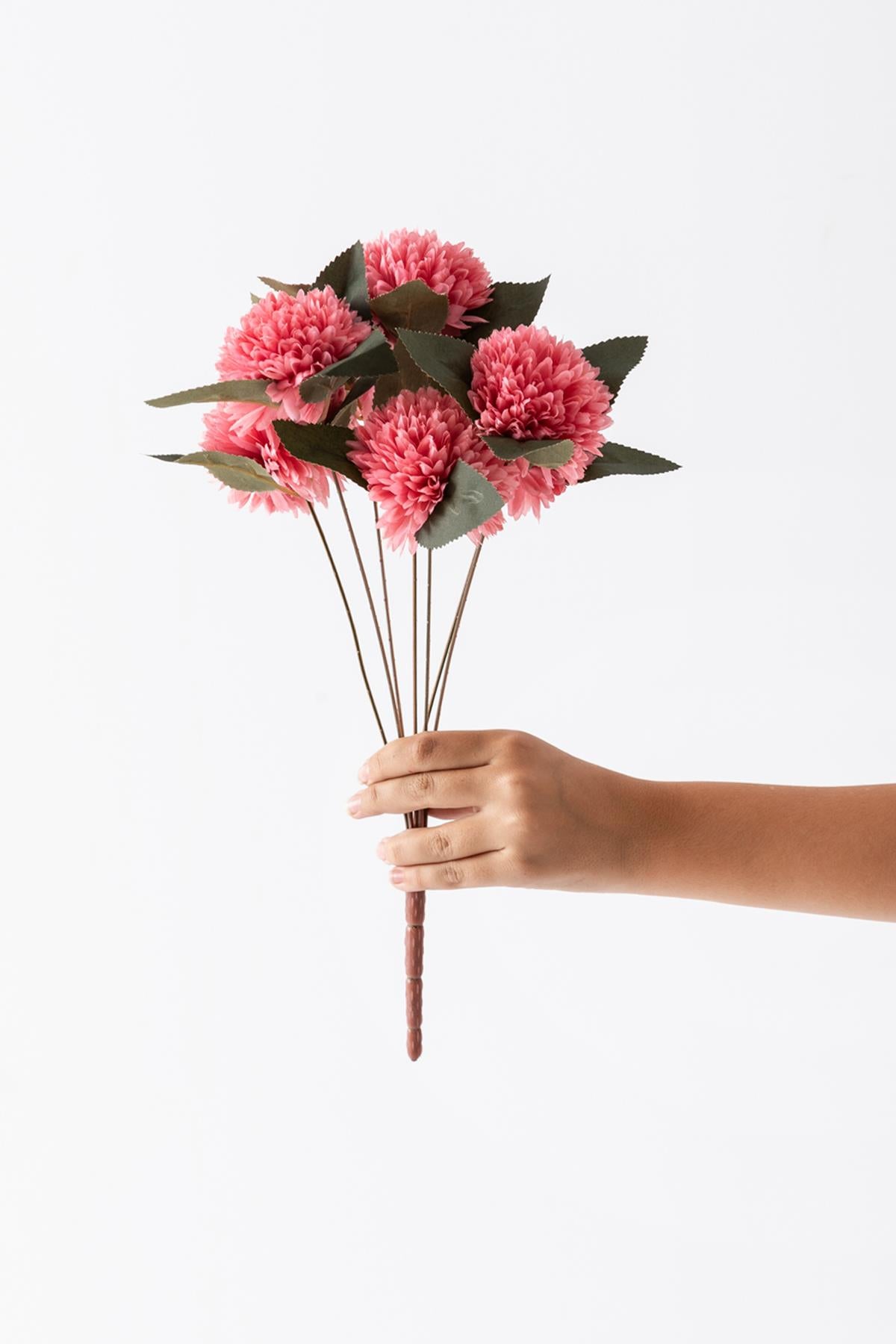 Yapay Kasımpatı Çiçeği Pembe 40 Cm 7 Dal