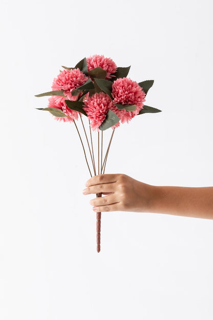 Yapay Kasımpatı Çiçeği Pembe 40 Cm 7 Dal