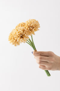 Yapay Kasımpatı Çiçeği Sarı 25 Cm 7 Dal