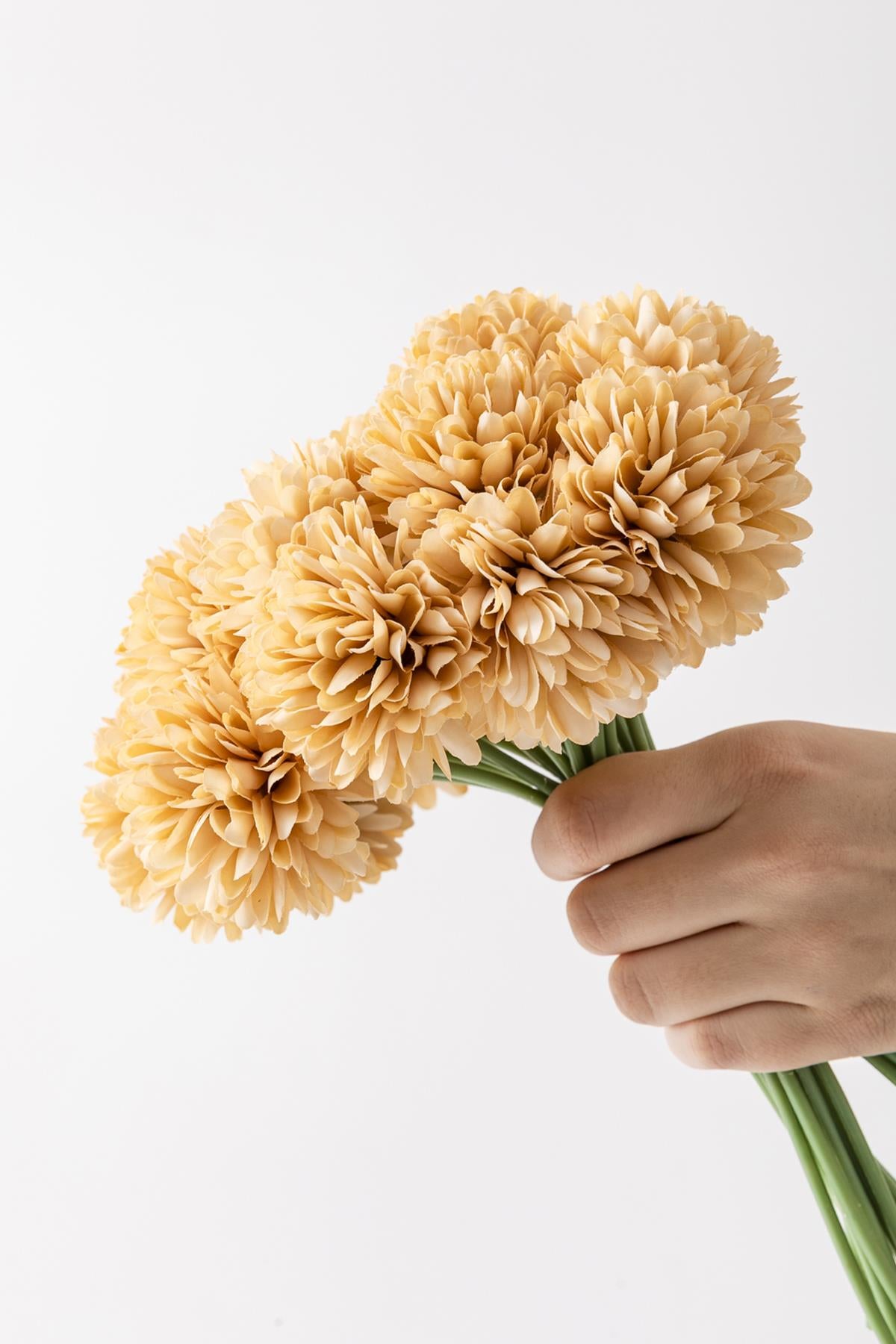 Yapay Kasımpatı Çiçeği Sarı 25 Cm 7 Dal