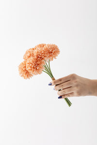 Yapay Kasımpatı Çiçeği Somon 25 Cm 7 Dal